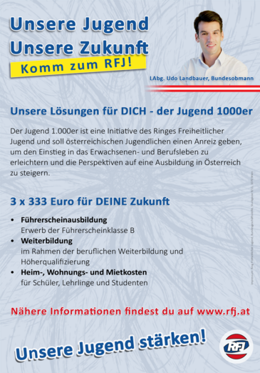 Flyer vom Jugend Tausender