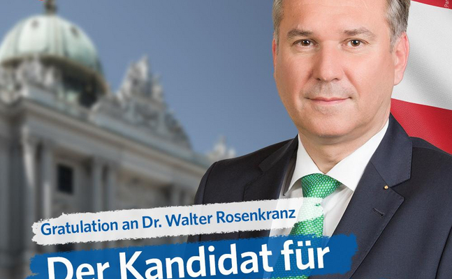 Volle Unterstützung der Freiheitlichen Jugend für Walter Rosenkranz